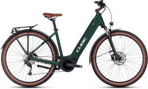 CUBE TOURING HYBRID ONE 500 EASY ENTRY DARKGREEN N GREEN 2023 DRIMALASBIKES